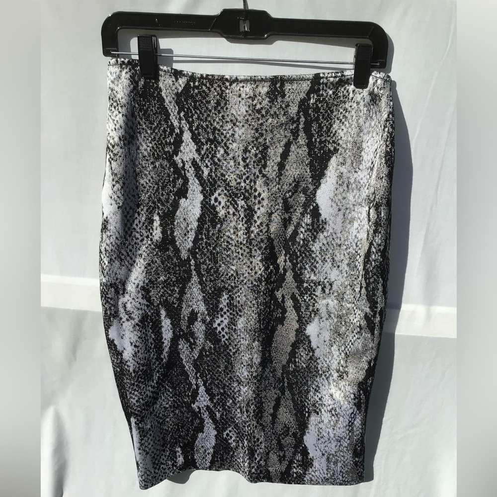 St. John snake-print skirt